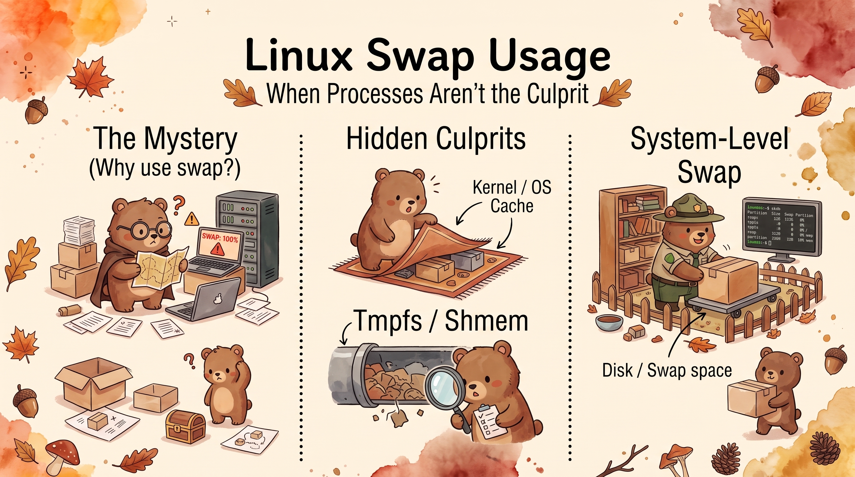 Linux Swap Usage: When Processes Aren't the Culprit